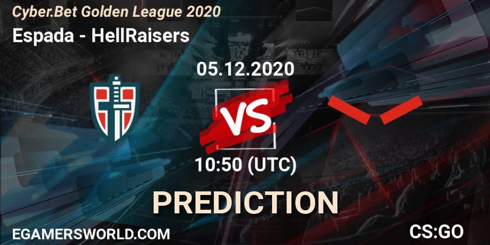 Espada vs HellRaisers: Betting TIp, Match Prediction. 05.12.20. CS2 (CS:GO), Cyber.Bet Golden League 2020