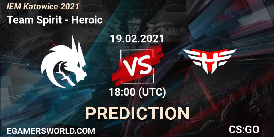 Team Spirit vs Heroic: Betting TIp, Match Prediction. 19.02.21. CS2 (CS:GO), IEM Katowice 2021