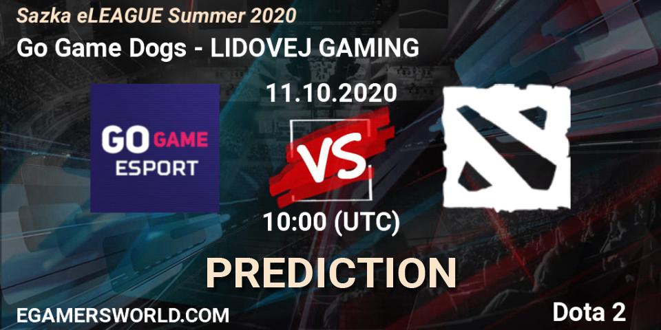 Go Game Dogs vs LIDOVEJ GAMING: Betting TIp, Match Prediction. 11.10.2020 at 10:04. Dota 2, Sazka eLEAGUE Summer 2020