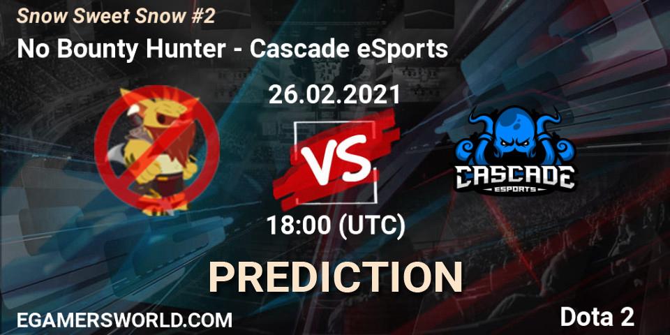No Bounty Hunter vs Cascade eSports: Betting TIp, Match Prediction. 26.02.2021 at 17:57. Dota 2, Snow Sweet Snow #2