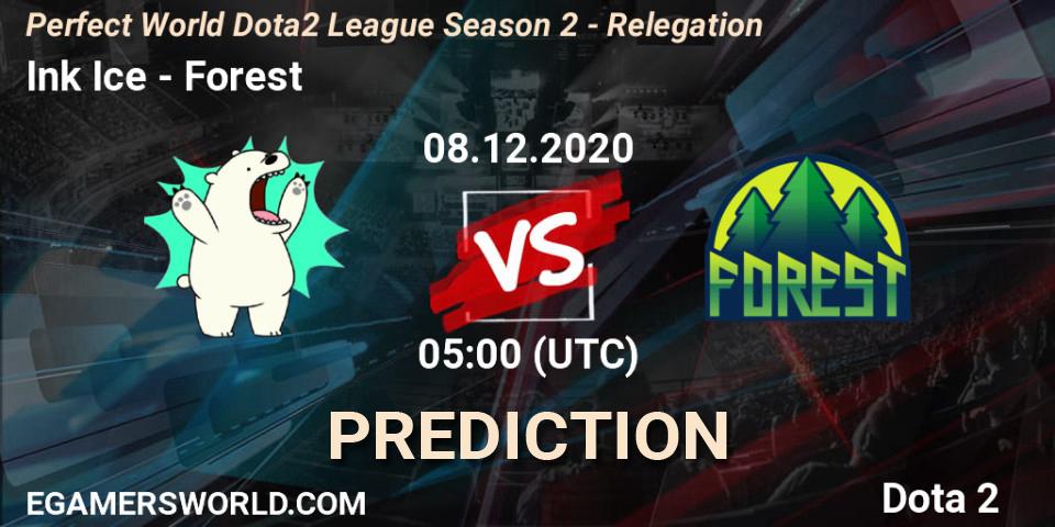 Ink Ice vs Forest: Betting TIp, Match Prediction. 09.12.2020 at 07:11. Dota 2, Perfect World Dota2 League Season 2 - Relegation