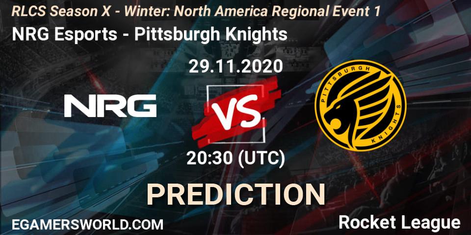 NRG Esports vs Pittsburgh Knights: Betting TIp, Match Prediction. 29.11.20. Rocket League, RLCS Season X - Winter: North America Regional Event 1