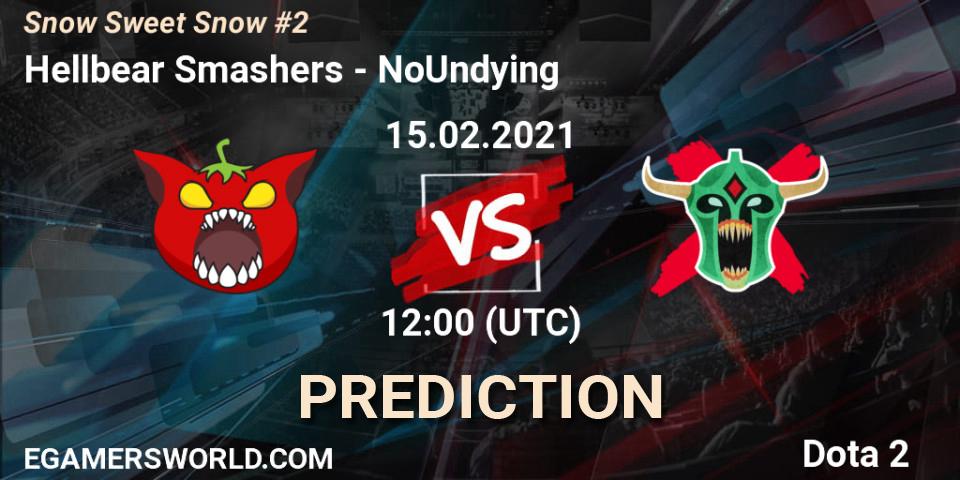 Hellbear Smashers vs NoUndying: Betting TIp, Match Prediction. 15.02.2021 at 12:02. Dota 2, Snow Sweet Snow #2