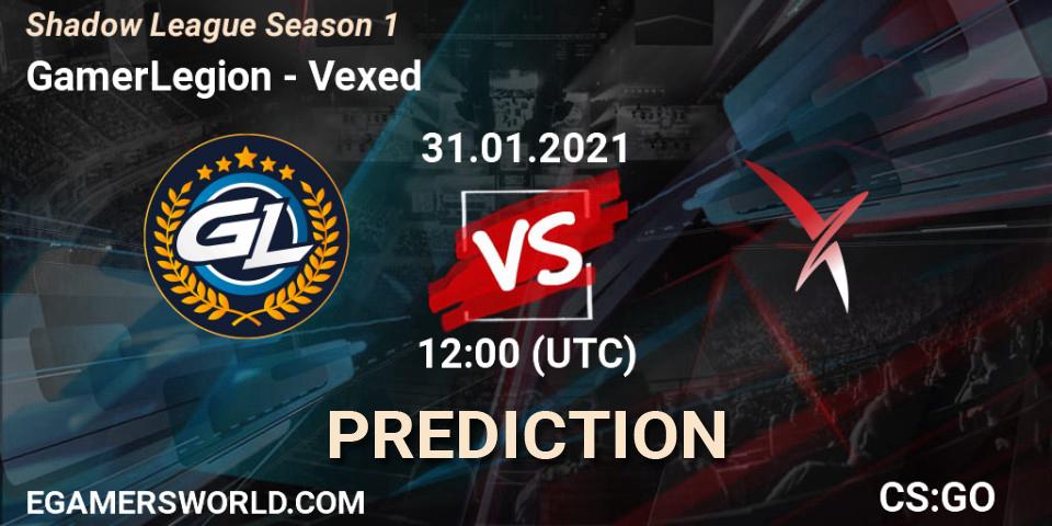 GamerLegion vs Vexed: Betting TIp, Match Prediction. 31.01.21. CS2 (CS:GO), Shadow League Season 1