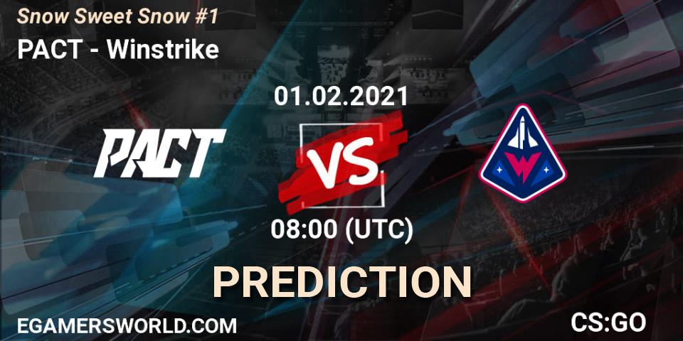 PACT vs Winstrike: Betting TIp, Match Prediction. 01.02.21. CS2 (CS:GO), Snow Sweet Snow #1