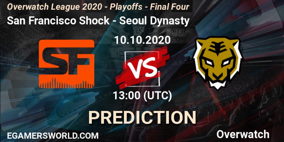 San Francisco Shock vs Seoul Dynasty: Betting TIp, Match Prediction. 10.10.20. Overwatch, Overwatch League 2020 - Playoffs - Final Four