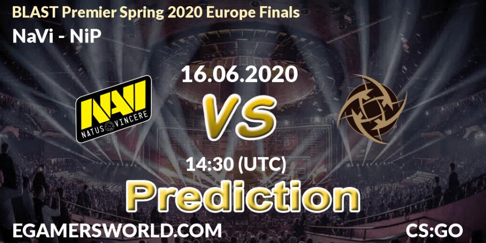 NaVi vs NiP: Betting TIp, Match Prediction. 16.06.2020 at 14:30. Counter-Strike (CS2), BLAST Premier Spring 2020 Europe Finals