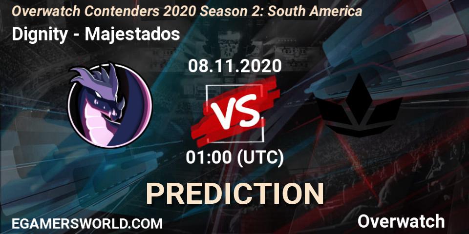 Dignity vs Majestados: Betting TIp, Match Prediction. 08.11.2020 at 01:00. Overwatch, Overwatch Contenders 2020 Season 2: South America