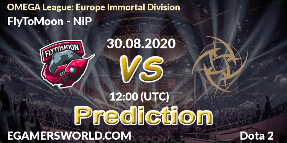 FlyToMoon vs NiP: Betting TIp, Match Prediction. 30.08.20. Dota 2, OMEGA League: Europe Immortal Division