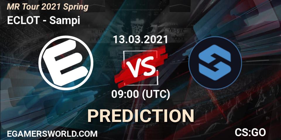 ECLOT vs Sampi: Betting TIp, Match Prediction. 13.03.2021 at 12:30. Counter-Strike (CS2), MČR Tour 2021 Spring