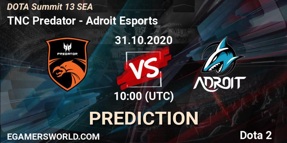 TNC Predator vs Adroit Esports: Betting TIp, Match Prediction. 02.11.20. Dota 2, DOTA Summit 13: SEA