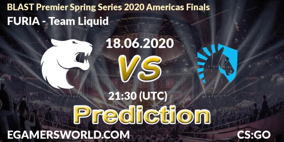FURIA vs Team Liquid: Betting TIp, Match Prediction. 18.06.20. CS2 (CS:GO), BLAST Premier Spring Series 2020 Americas Finals
