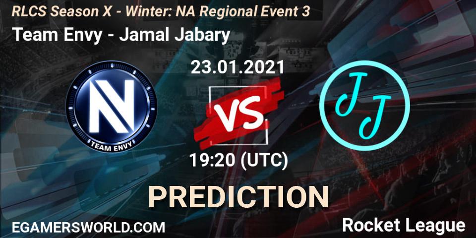 Team Envy vs Jamal Jabary: Betting TIp, Match Prediction. 23.01.21. Rocket League, RLCS Season X - Winter: NA Regional Event 3