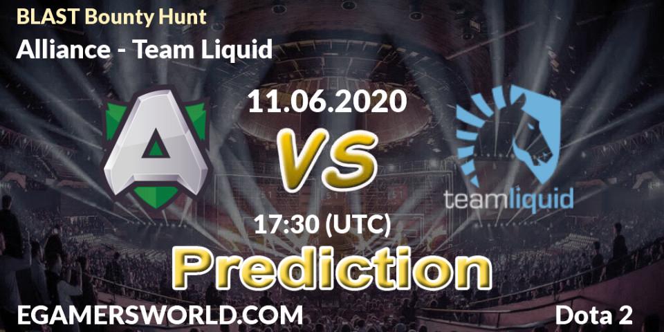 Alliance vs Team Liquid: Betting TIp, Match Prediction. 11.06.2020 at 17:31. Dota 2, BLAST Bounty Hunt