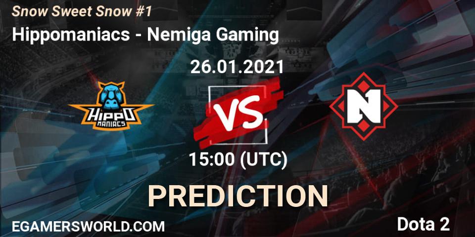Hippomaniacs vs Nemiga Gaming: Betting TIp, Match Prediction. 26.01.21. Dota 2, Snow Sweet Snow #1