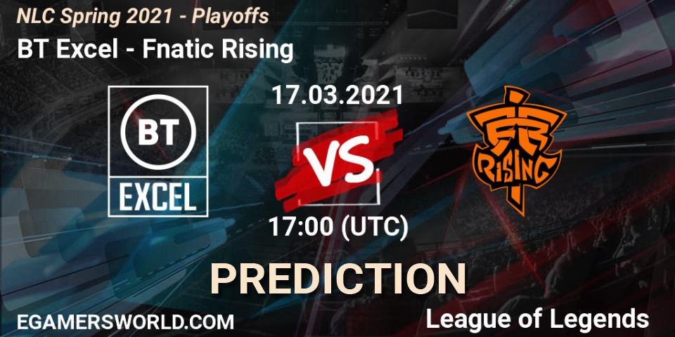 BT Excel vs Fnatic Rising: Betting TIp, Match Prediction. 17.03.21. LoL, NLC Spring 2021 - Playoffs
