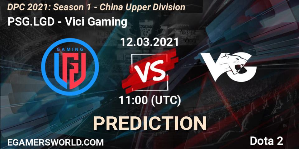 PSG.LGD vs Vici Gaming: Betting TIp, Match Prediction. 12.03.21. Dota 2, DPC 2021: Season 1 - China Upper Division