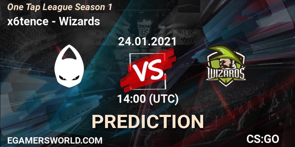 x6tence vs Wizards: Betting TIp, Match Prediction. 24.01.21. CS2 (CS:GO), One Tap League Season 1