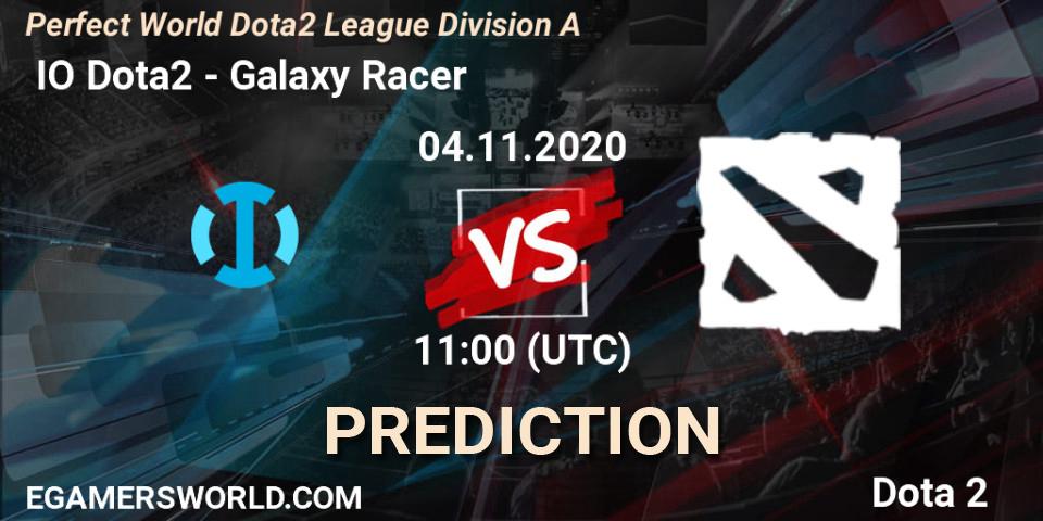  IO Dota2 vs Galaxy Racer: Betting TIp, Match Prediction. 04.11.2020 at 11:10. Dota 2, Perfect World Dota2 League Division A