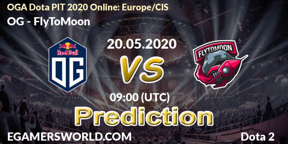 OG vs FlyToMoon: Betting TIp, Match Prediction. 20.05.2020 at 09:05. Dota 2, OGA Dota PIT 2020 Online: Europe/CIS