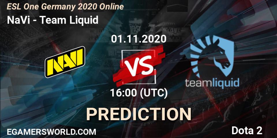 NaVi vs Team Liquid: Betting TIp, Match Prediction. 01.11.20. Dota 2, ESL One Germany 2020 Online