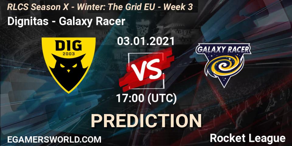 Dignitas vs Galaxy Racer: Betting TIp, Match Prediction. 03.01.2021 at 17:00. Rocket League, RLCS Season X - Winter: The Grid EU - Week 3