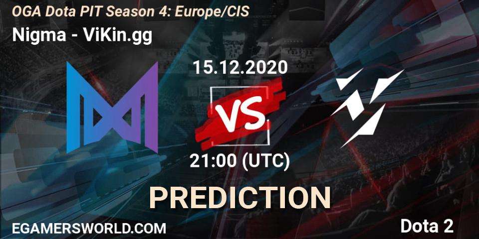 Nigma vs ViKin.gg: Betting TIp, Match Prediction. 15.12.2020 at 19:51. Dota 2, OGA Dota PIT Season 4: Europe/CIS