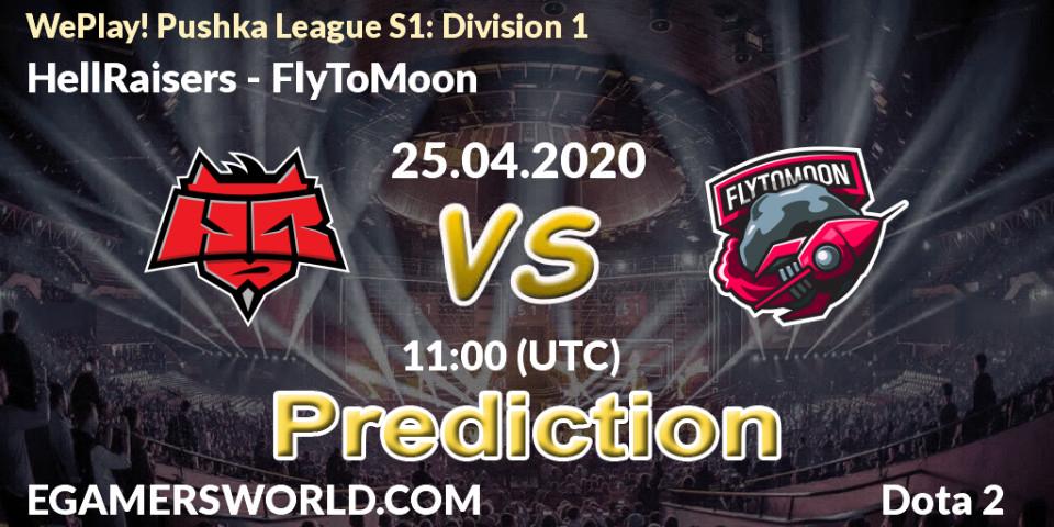 HellRaisers vs FlyToMoon: Betting TIp, Match Prediction. 25.04.20. Dota 2, WePlay! Pushka League S1: Division 1