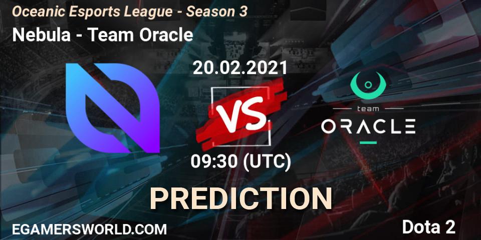 Nebula vs Team Oracle: Betting TIp, Match Prediction. 20.02.21. Dota 2, Oceanic Esports League - Season 3