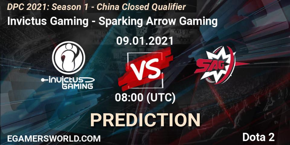 Invictus Gaming vs Sparking Arrow Gaming: Betting TIp, Match Prediction. 09.01.2021 at 08:05. Dota 2, DPC 2021: Season 1 - China Closed Qualifier