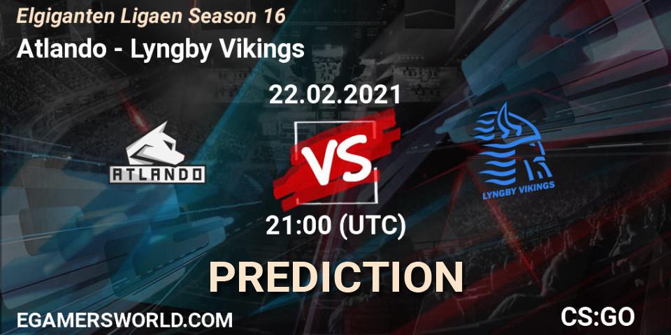 Atlando vs Lyngby Vikings: Betting TIp, Match Prediction. 22.02.21. CS2 (CS:GO), Elgiganten Ligaen Season 16
