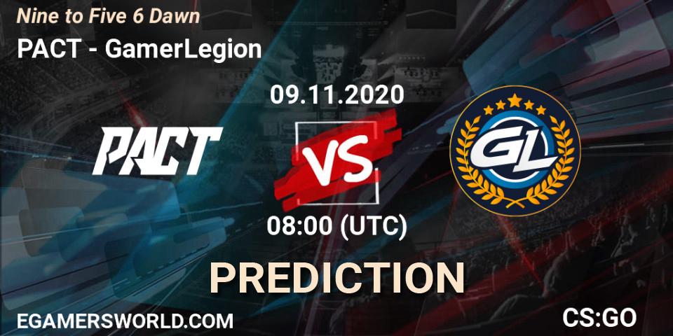 PACT vs GamerLegion: Betting TIp, Match Prediction. 09.11.20. CS2 (CS:GO), Nine to Five 6 Dawn