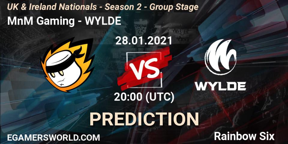 MnM Gaming vs WYLDE: Betting TIp, Match Prediction. 28.01.21. Rainbow Six, UK & Ireland Nationals - Season 2 - Group Stage