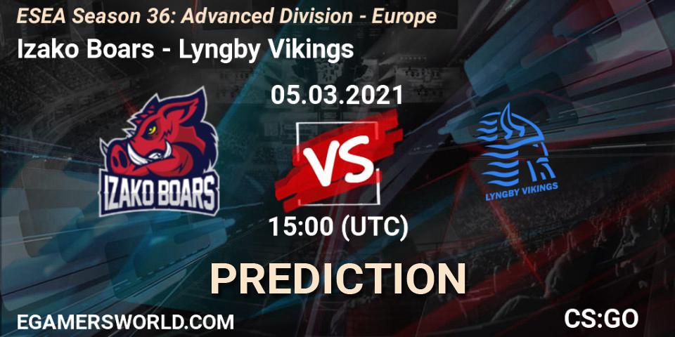 Izako Boars vs Lyngby Vikings: Betting TIp, Match Prediction. 05.03.21. CS2 (CS:GO), ESEA Season 36: Europe - Advanced Division