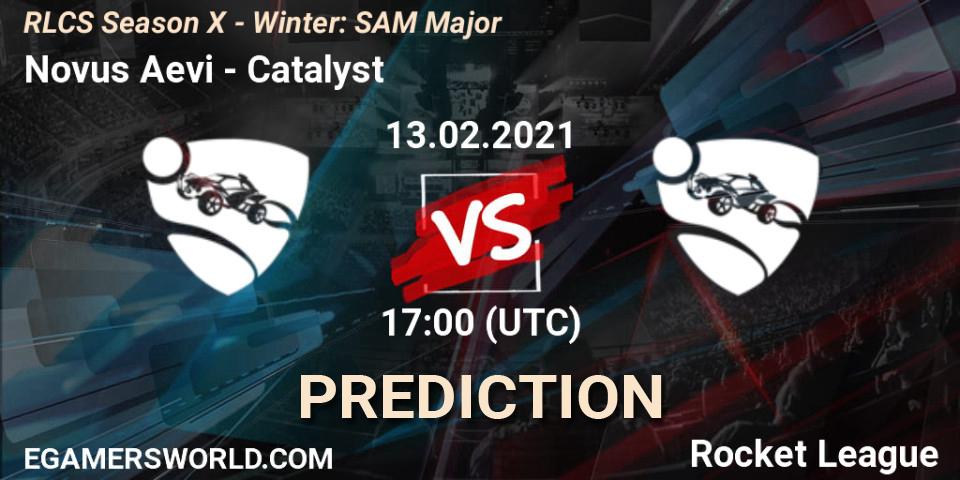 Novus Aevi vs Catalyst: Betting TIp, Match Prediction. 13.02.2021 at 17:00. Rocket League, RLCS Season X - Winter: SAM Major
