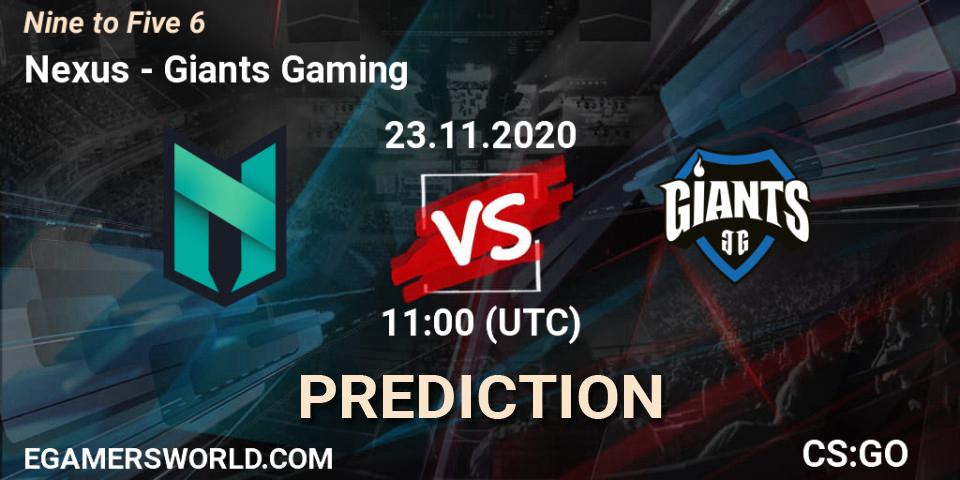 Nexus vs Giants Gaming: Betting TIp, Match Prediction. 23.11.20. CS2 (CS:GO), Nine to Five 6
