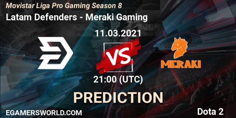 Latam Defenders vs Meraki Gaming: Betting TIp, Match Prediction. 11.03.21. Dota 2, Movistar Liga Pro Gaming Season 8