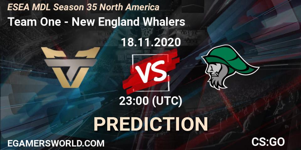 Team One vs New England Whalers: Betting TIp, Match Prediction. 18.11.20. CS2 (CS:GO), ESEA MDL Season 35 North America