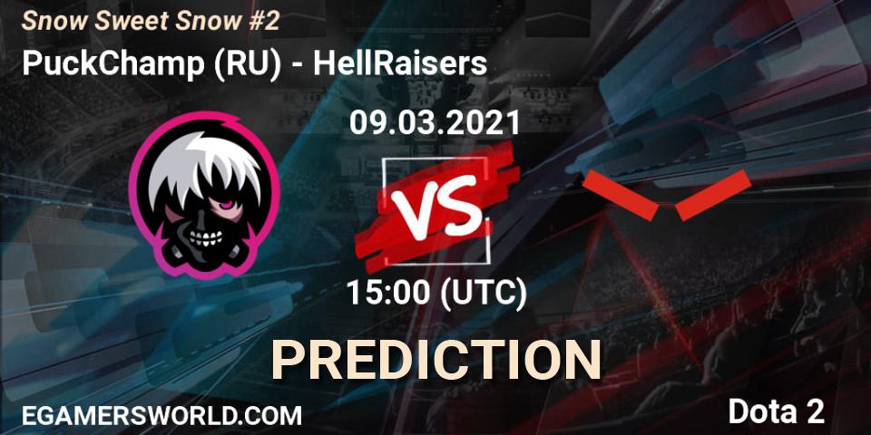PuckChamp (RU) vs HellRaisers: Betting TIp, Match Prediction. 09.03.2021 at 14:58. Dota 2, Snow Sweet Snow #2
