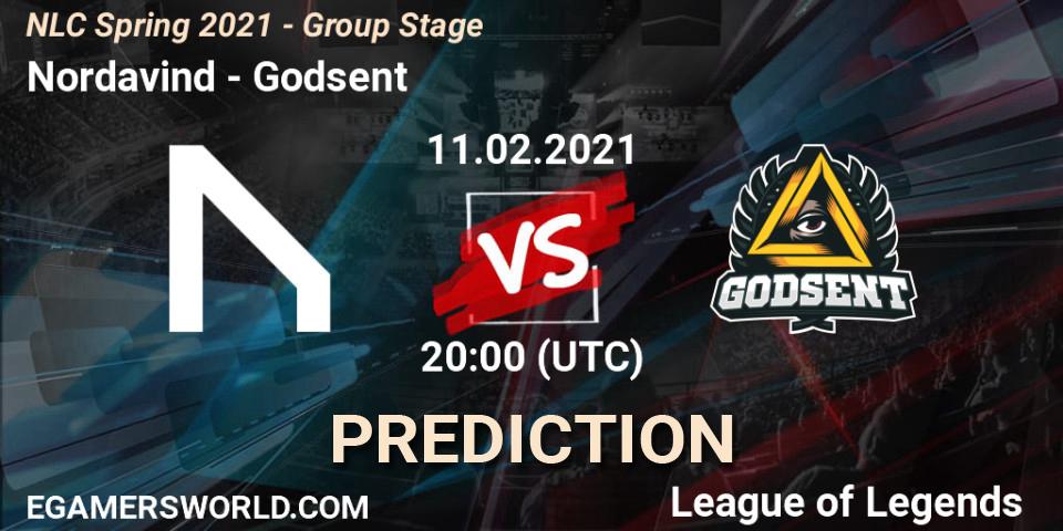 Nordavind vs Godsent: Betting TIp, Match Prediction. 11.02.2021 at 20:00. LoL, NLC Spring 2021 - Group Stage