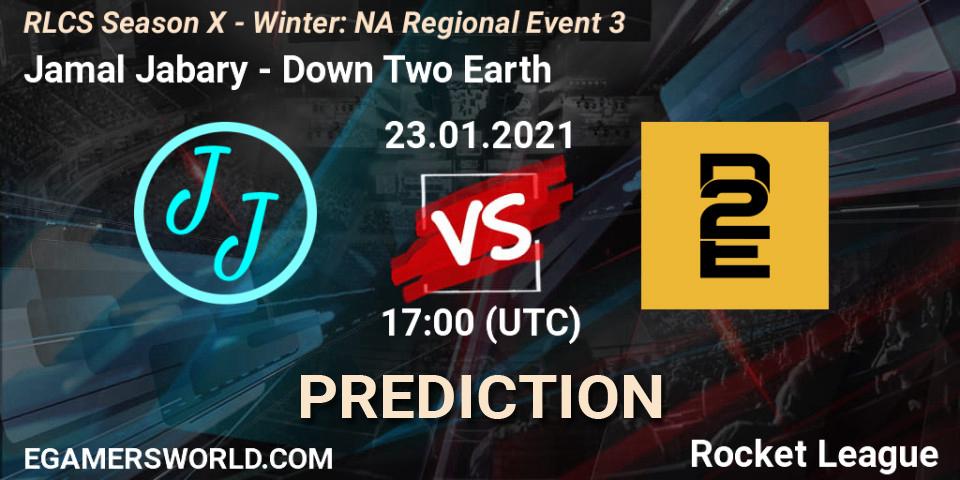 Jamal Jabary vs Down Two Earth: Betting TIp, Match Prediction. 23.01.21. Rocket League, RLCS Season X - Winter: NA Regional Event 3