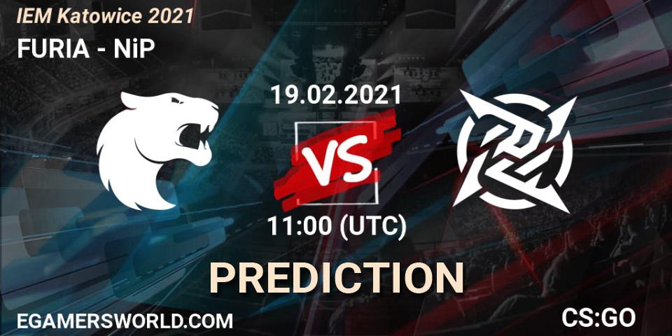 FURIA vs NiP: Betting TIp, Match Prediction. 19.02.2021 at 11:00. Counter-Strike (CS2), IEM Katowice 2021