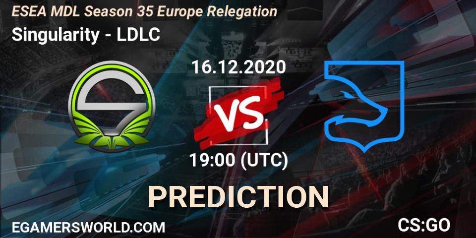 Singularity vs LDLC: Betting TIp, Match Prediction. 16.12.20. CS2 (CS:GO), ESEA MDL Season 35 Europe Relegation