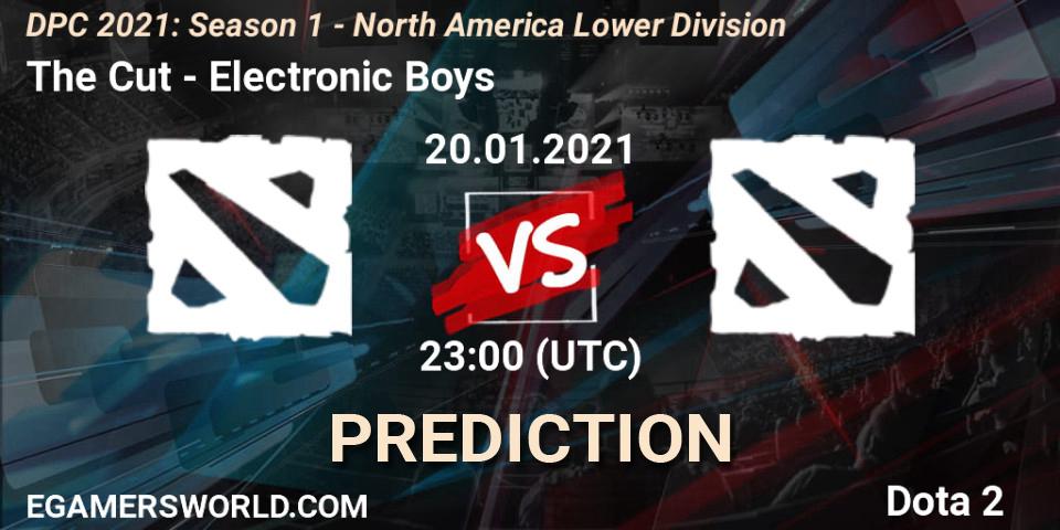 The Cut vs Electronic Boys: Betting TIp, Match Prediction. 20.01.2021 at 23:00. Dota 2, DPC 2021: Season 1 - North America Lower Division