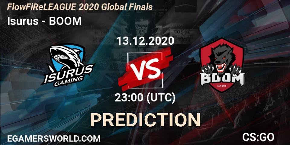 Isurus vs BOOM: Betting TIp, Match Prediction. 13.12.20. CS2 (CS:GO), FlowFiReLEAGUE 2020 Global Finals