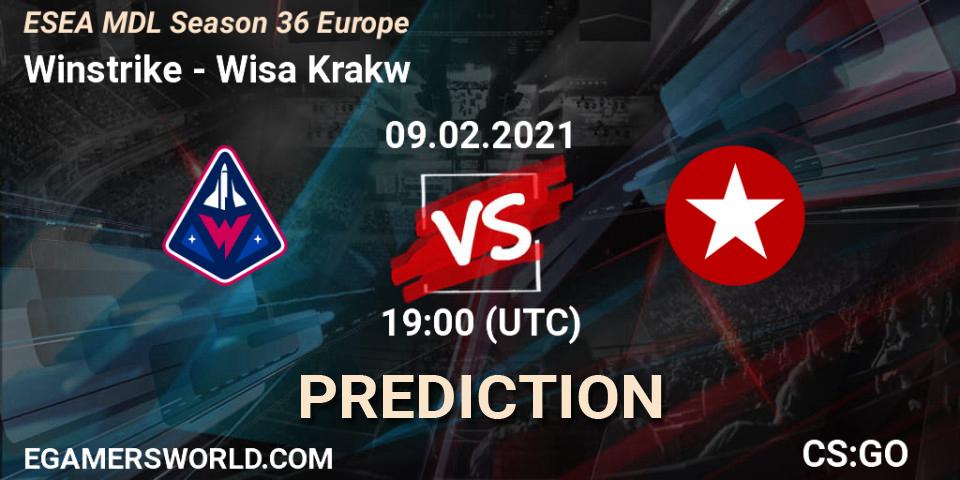 Winstrike vs Wisła Kraków: Betting TIp, Match Prediction. 09.02.21. CS2 (CS:GO), MDL ESEA Season 36: Europe - Premier division