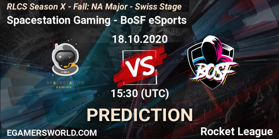 Spacestation Gaming vs BoSF eSports: Betting TIp, Match Prediction. 18.10.20. Rocket League, RLCS Season X - Fall: NA Major - Swiss Stage