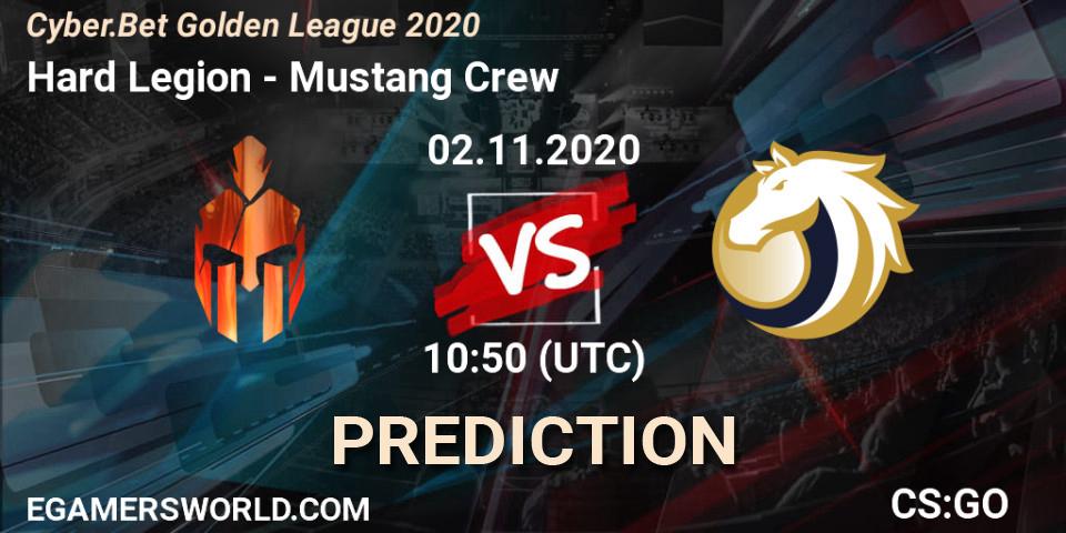Hard Legion vs Mustang Crew: Betting TIp, Match Prediction. 02.11.20. CS2 (CS:GO), Cyber.Bet Golden League 2020