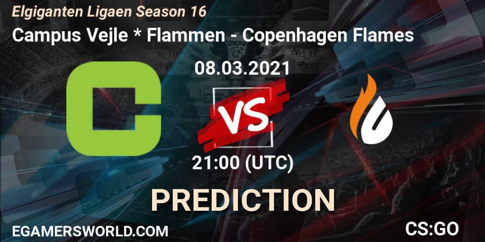 Campus Vejle * Flammen vs Copenhagen Flames: Betting TIp, Match Prediction. 08.03.2021 at 21:00. Counter-Strike (CS2), Elgiganten Ligaen Season 16