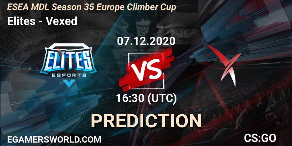 Elites vs Vexed: Betting TIp, Match Prediction. 07.12.20. CS2 (CS:GO), ESEA MDL Season 35 Europe Climber Cup
